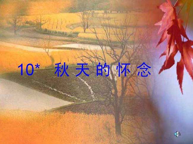 秋天的怀念ppt