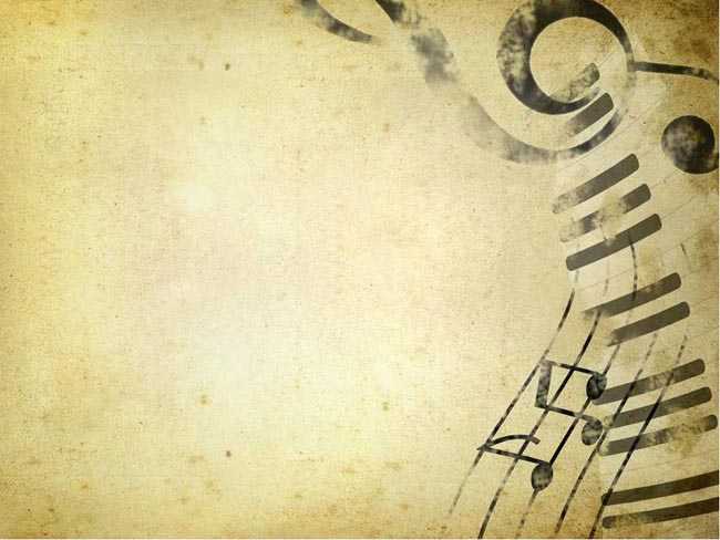 有音符的ppt背景图片