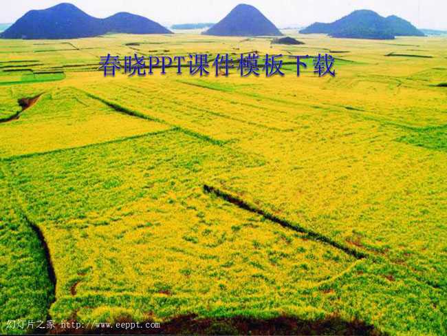 春晓PPT课件模板下载