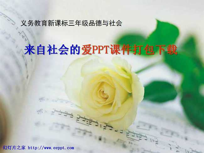 来自社会的爱PPT课件打包下载