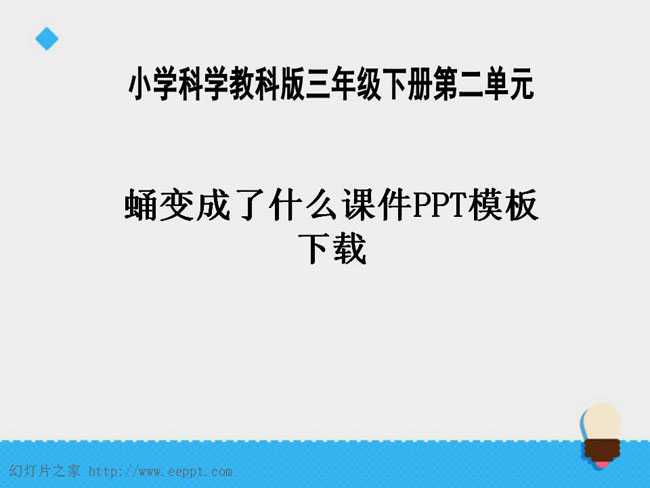 蛹变成了什么课件PPT模板下载
