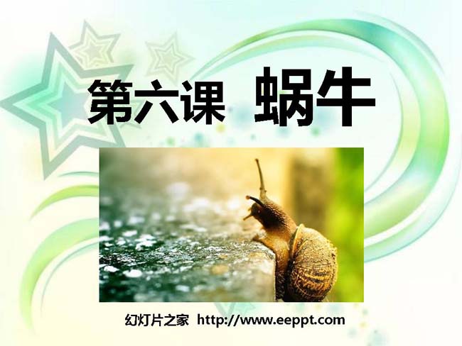 蜗牛PPT模板完整版在线免费下载