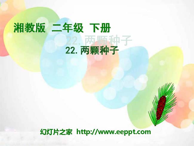《两颗种子》ppt模板在线免费下载
